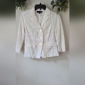 Ralph Lauren White Lace Women's Blazer